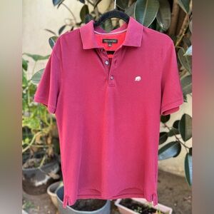 Banana Republic Signature Piqué Polo Maroon Size Medium